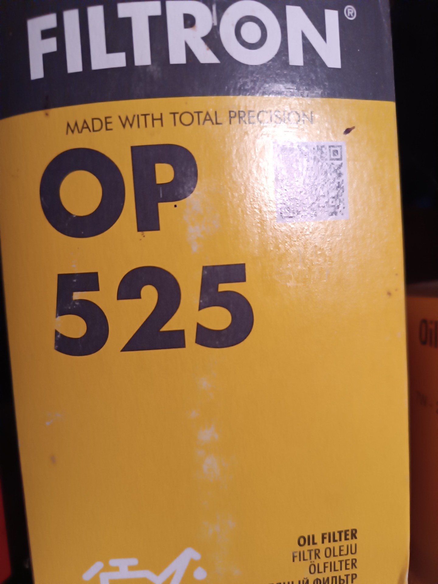 OP525 motorový filter