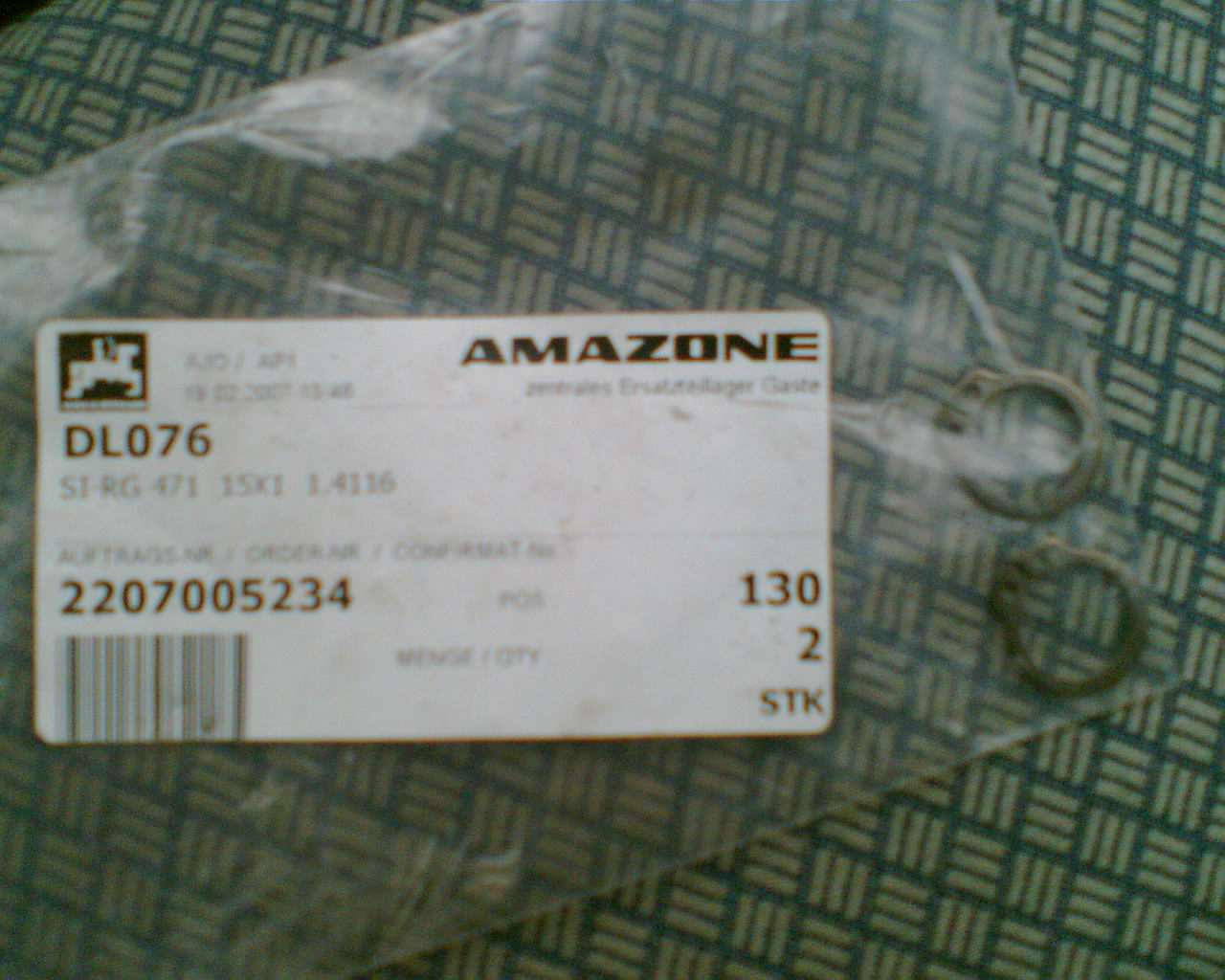 DL076 poistka Amazone